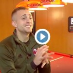 Deulofeu cantante a Milanello, acmilan.com