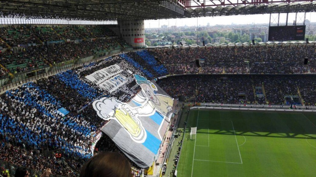 La coreografia dell'Inter