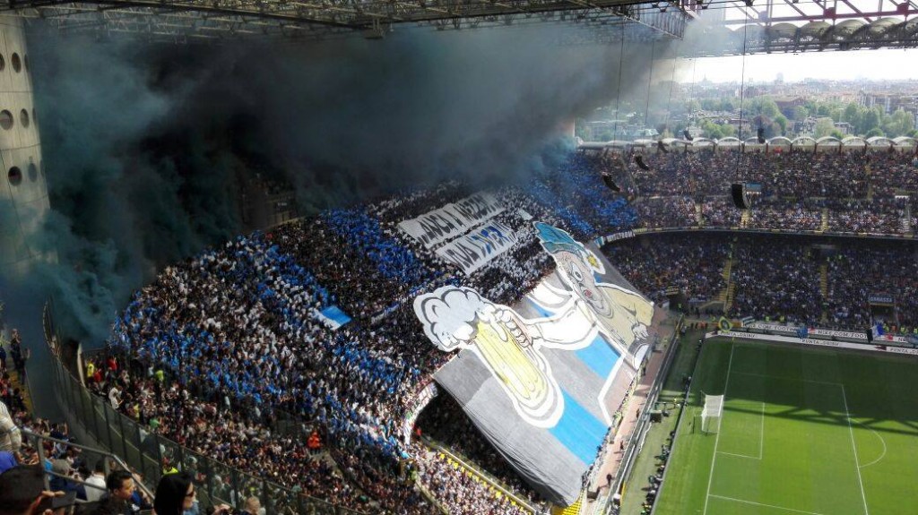 La coreografia dell'Inter