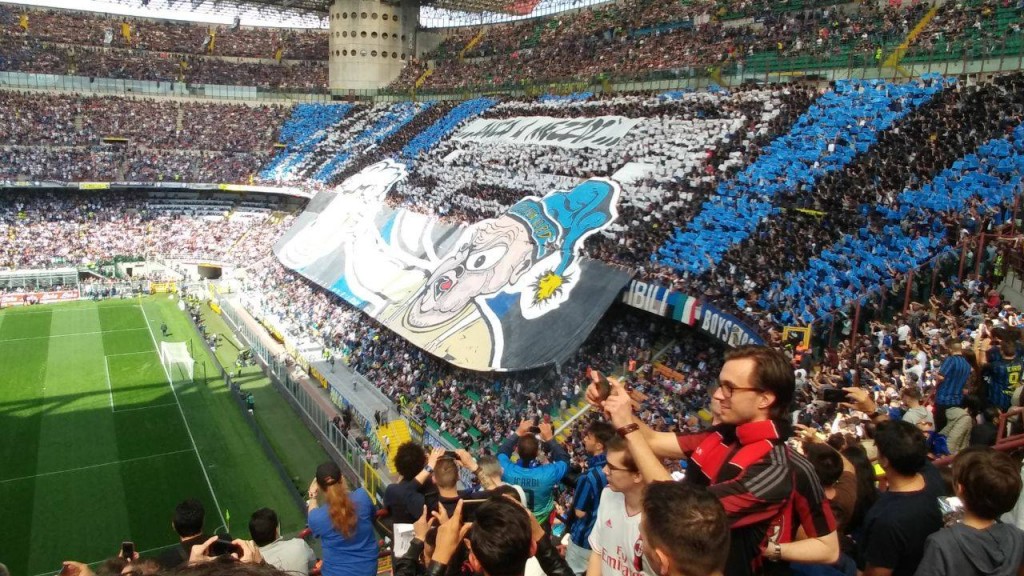 La coreografia dell'Inter