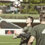 Gianluca Lapadula a Milanello, foto Lapadula Official Facebook