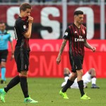 I giocatori del Milan sconsolati dopo la sconfitta contro l'Empoli, foto Getty Images
