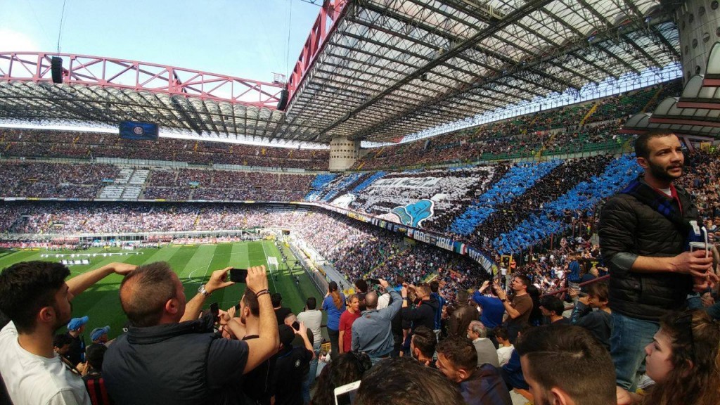 La coreografia dell'Inter