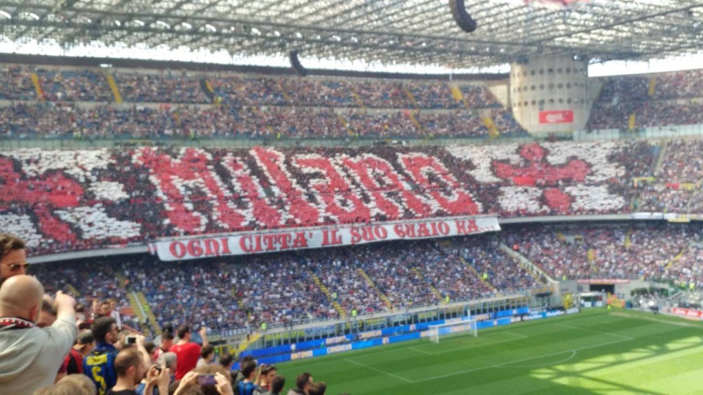La coreografia del Milan