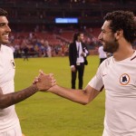 Emerson Palmieri e Salah, Roma, Getty Images