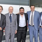 Gennaro Gattuso e la dirigenza del Milan, foto acmilan.com