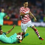 Nikola Kalinic, centravanti della Fiorentina, con la maglia della Croazia (credits: GETTY Images)
