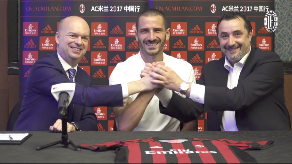 Bonucci Fassone Mirabelli Milan