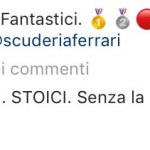Leonardo Bonucci su Instagram elogia la Ferrari