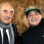 Corrado Ferlaino e Diego Armando Maradona