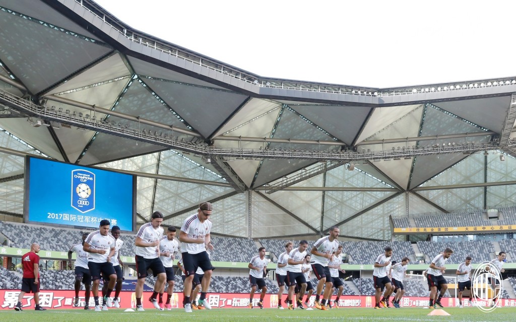 Milan allenamento Shenzhen