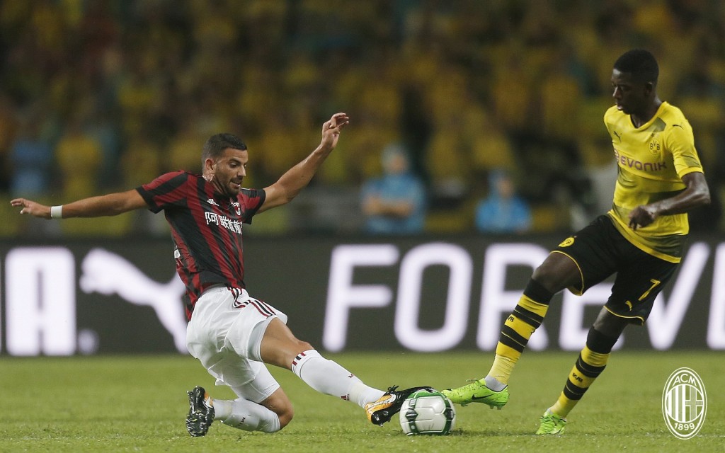 Musacchio Dembele Milan-Borussia Dortmund