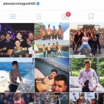 Il profilo instagram di Alessio Romagnoli, Milan, foto Facebook Romagnoli