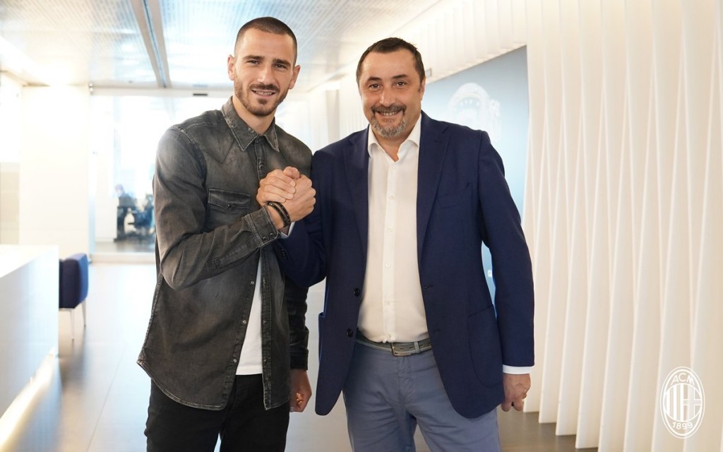 Leonardo Bonucci e Massimiliano Mirabelli, Milan, foto @acmilan