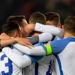 L'esultanza dei giocatori dell'Inter