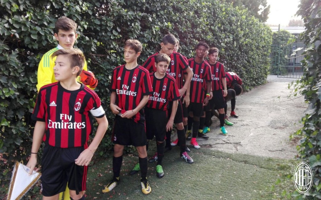 I ragazzi dell'Under 14 del Milan, foto @acmilan