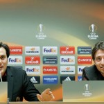 Montella e Montolivo in conferenza stampa, foto @acmilan
