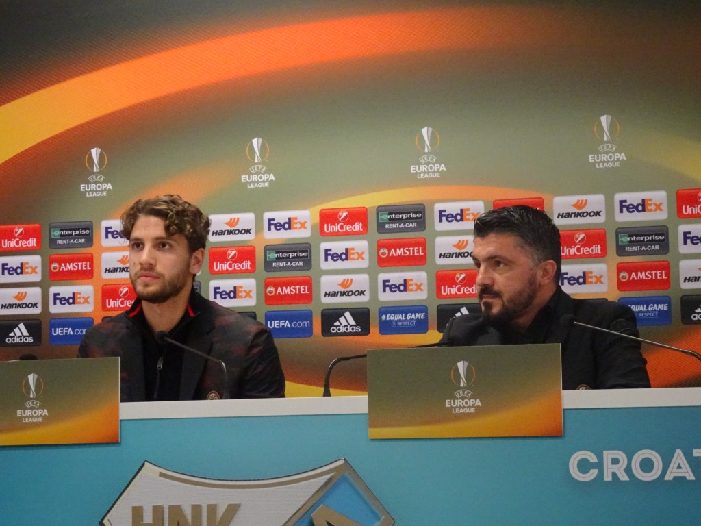 Locateli e Gattuso in conferenza