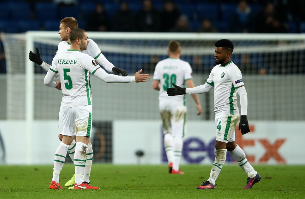 Georgi Terziev e Cicinho, giocatori del Ludogorets
