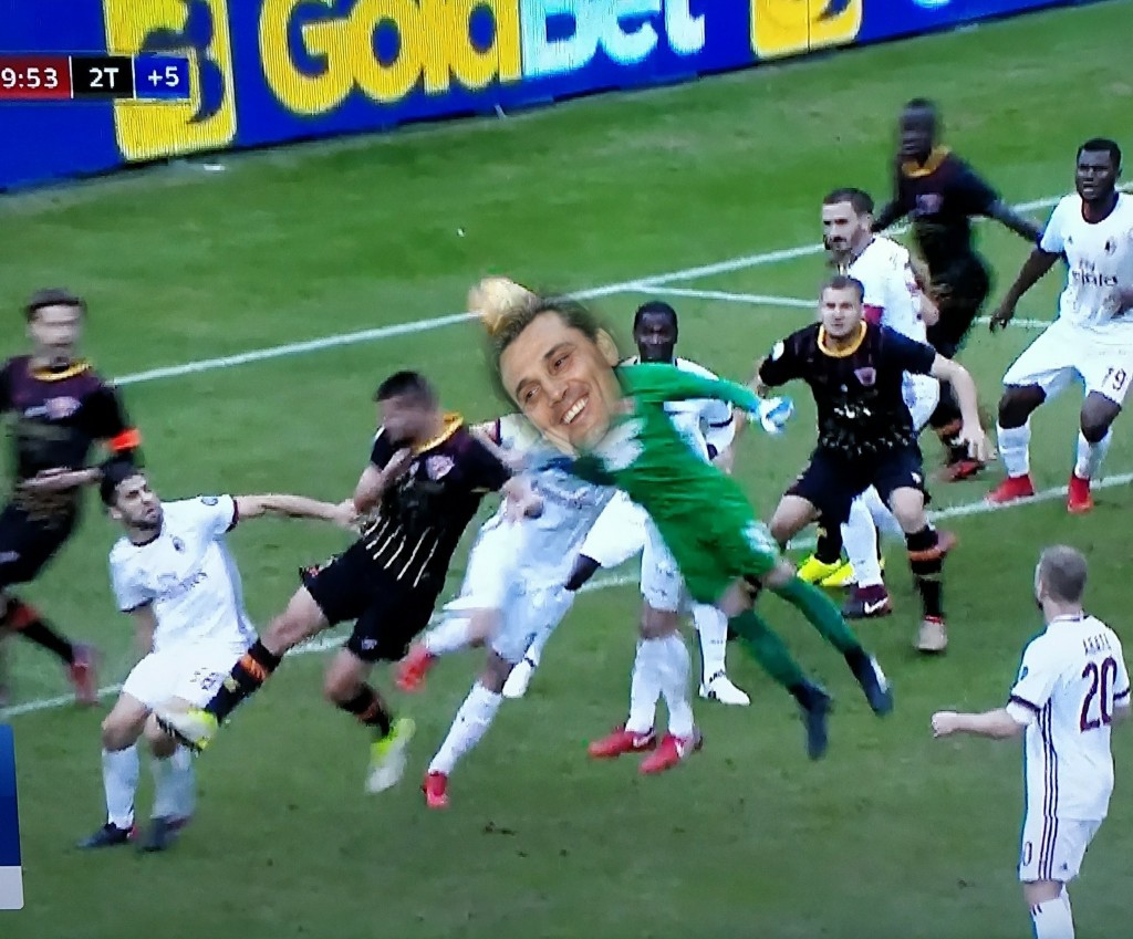 gol benevento milan montella