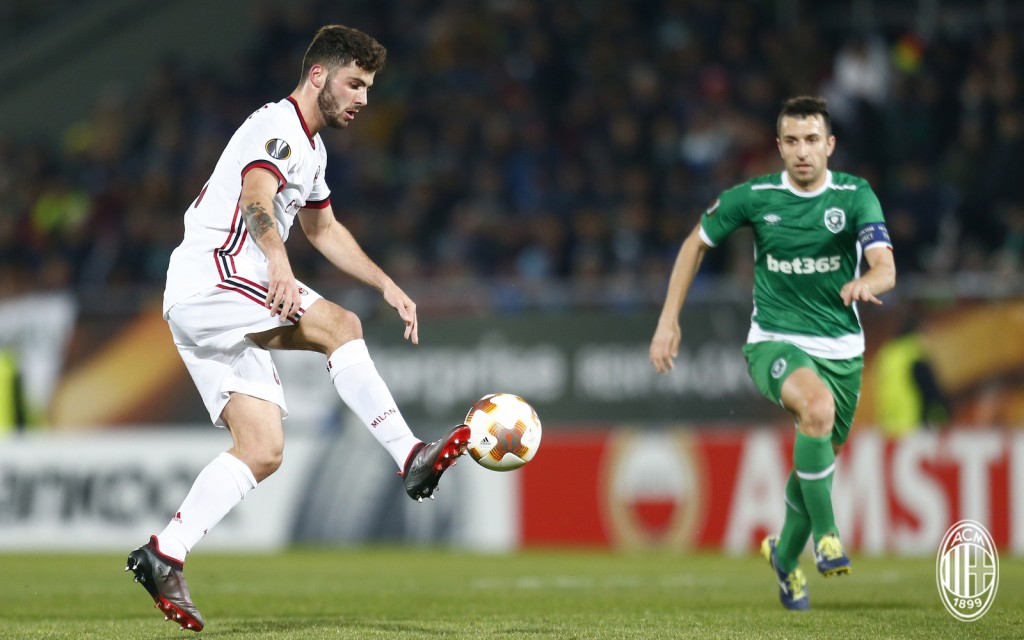 Patrick Cutrone in Ludogorets-Milan, @acmilan