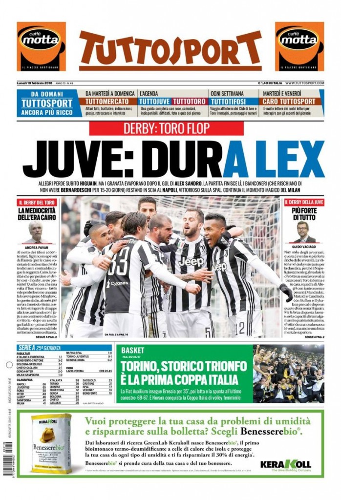 Prima_Tuttosport_19_Febbraio_2018