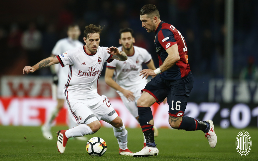 Lucas Biglia, Genoa-Milan, @acmilan