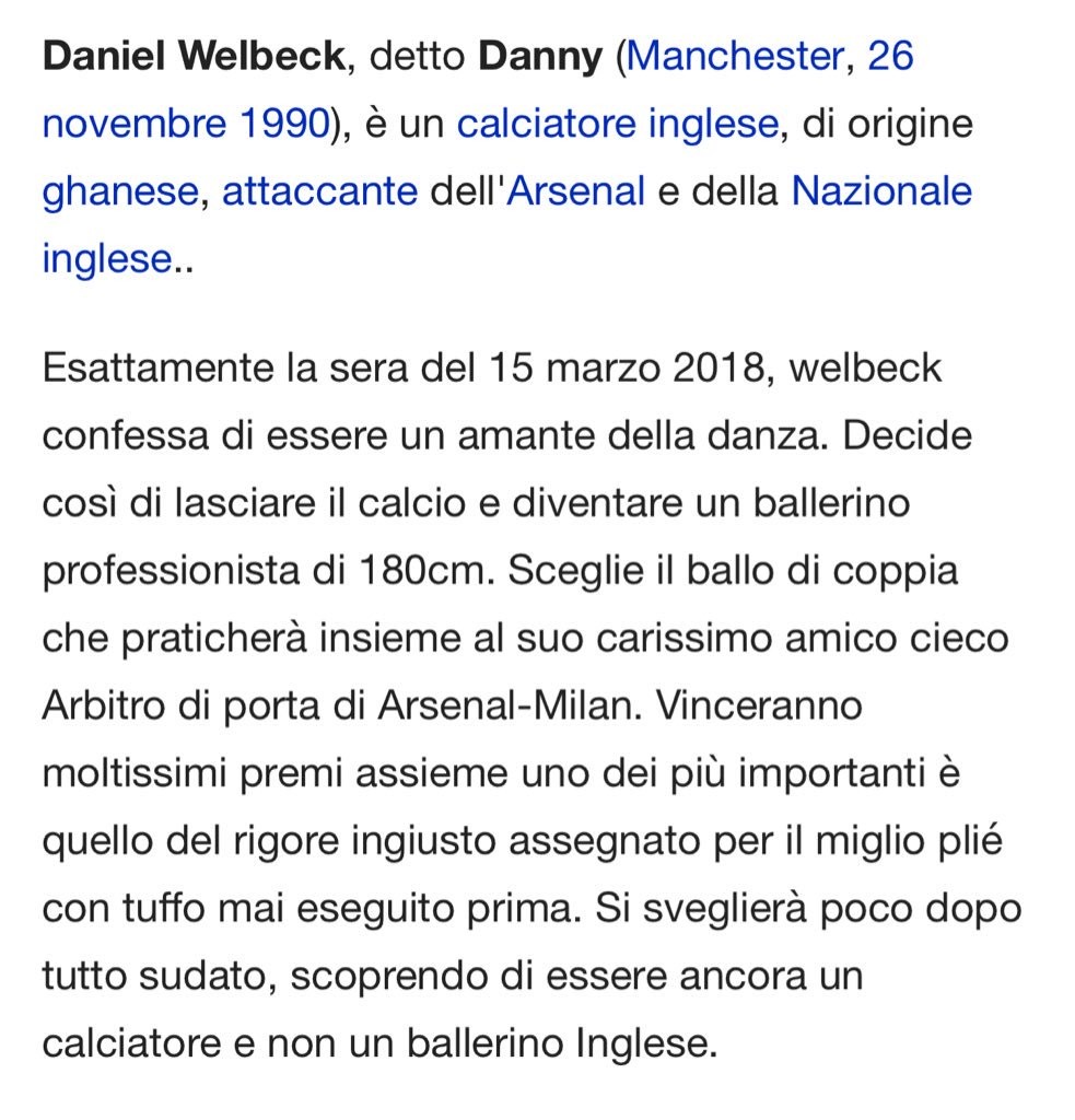 Welbeck su Wikipedia