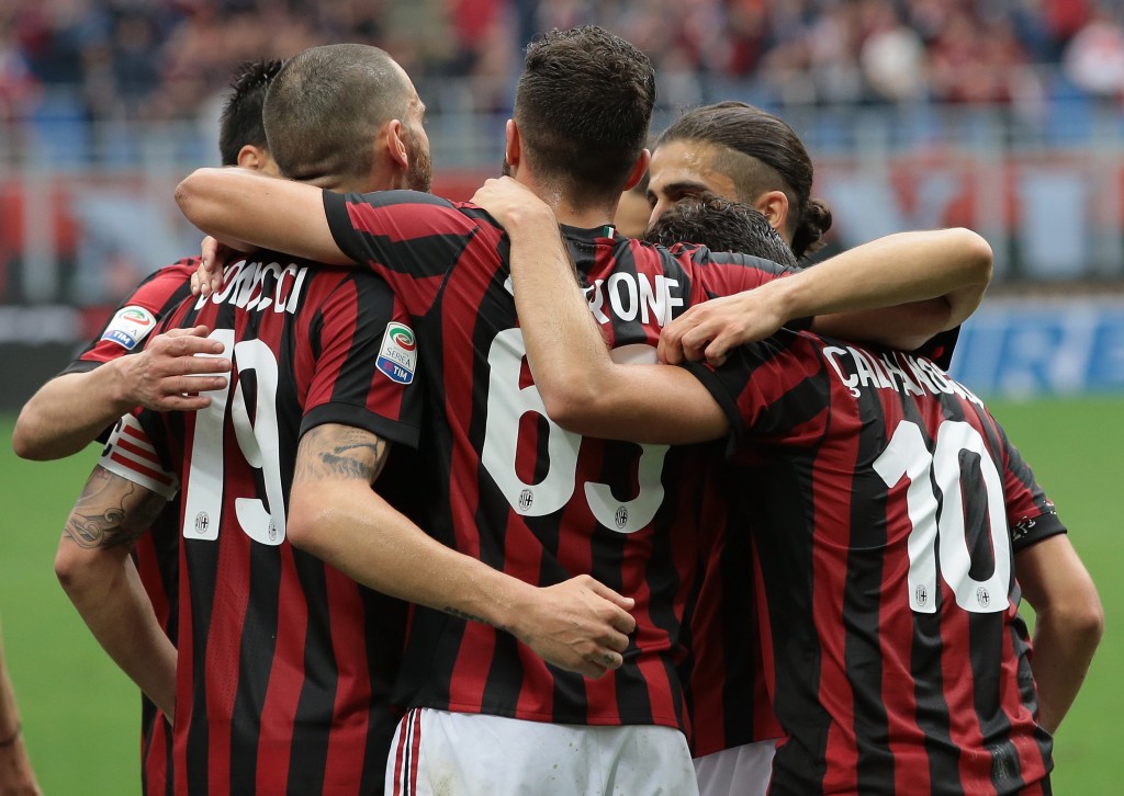 Il Milan festeggia un gol, Getty Images