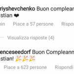 Gli auguri Instagram a Christian Maldini