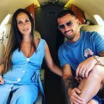 Suso e la compagna in partenza per Milano