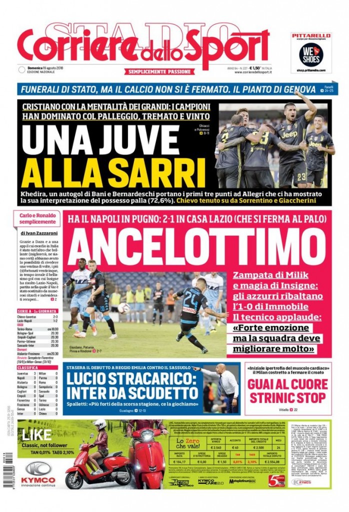 corriere 19 agosto 2018