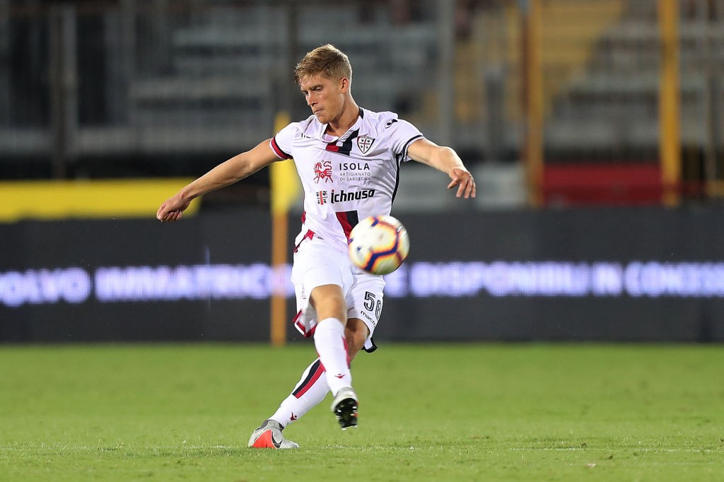 Filippo Romagna, difensore del Cagliari