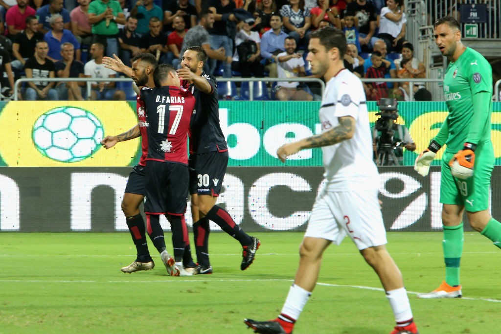 La delusione di Calabria dopo un gol subito