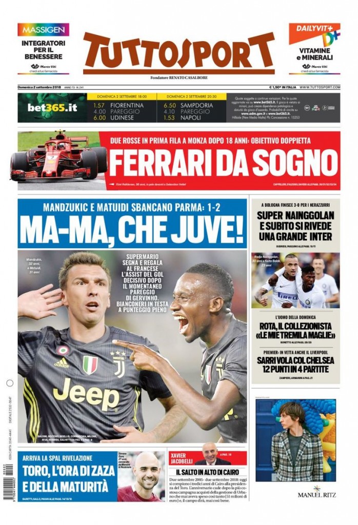 Prima_Tuttosport_2_Settembre_2018
