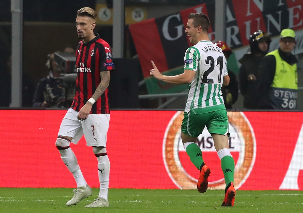 Giovanni Lo Celso esulta in Betis-Milan, Getty Images