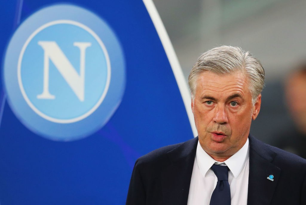 Carlo Ancelotti, bandiera del Milan oggi allenatore del Napoli