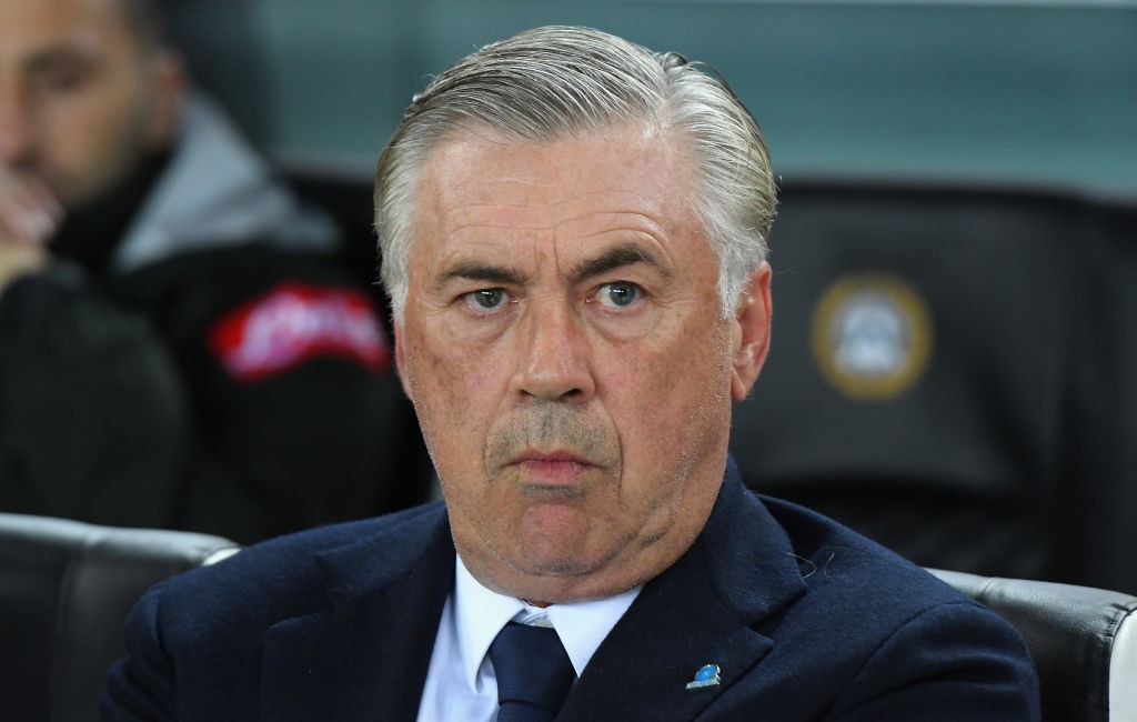 Carlo Ancelotti, bandiera del Milan oggi allenatore del Napoli