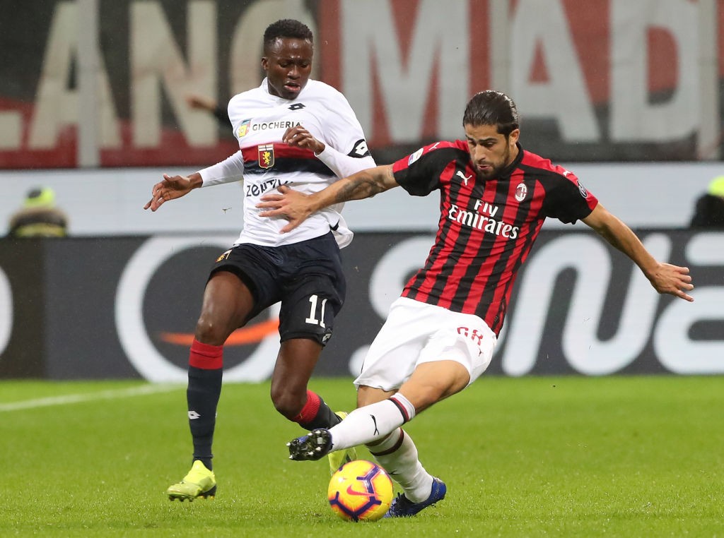 Ricardo Rodriguez e Cristian Kouame Milan Genoa