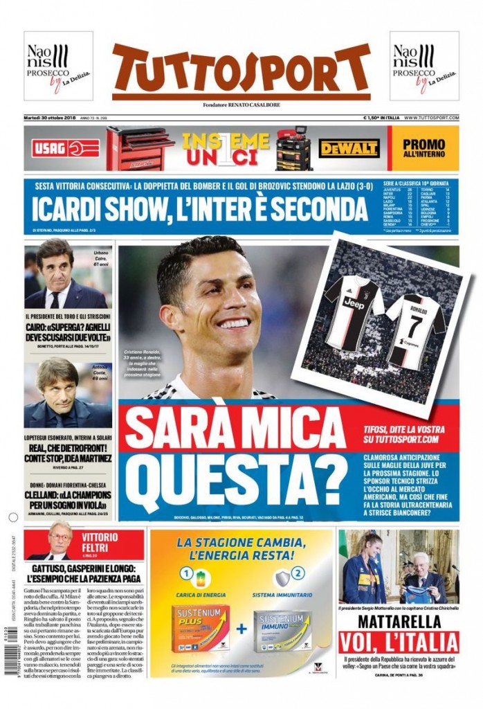 Tuttosport 30 ottobre 2018