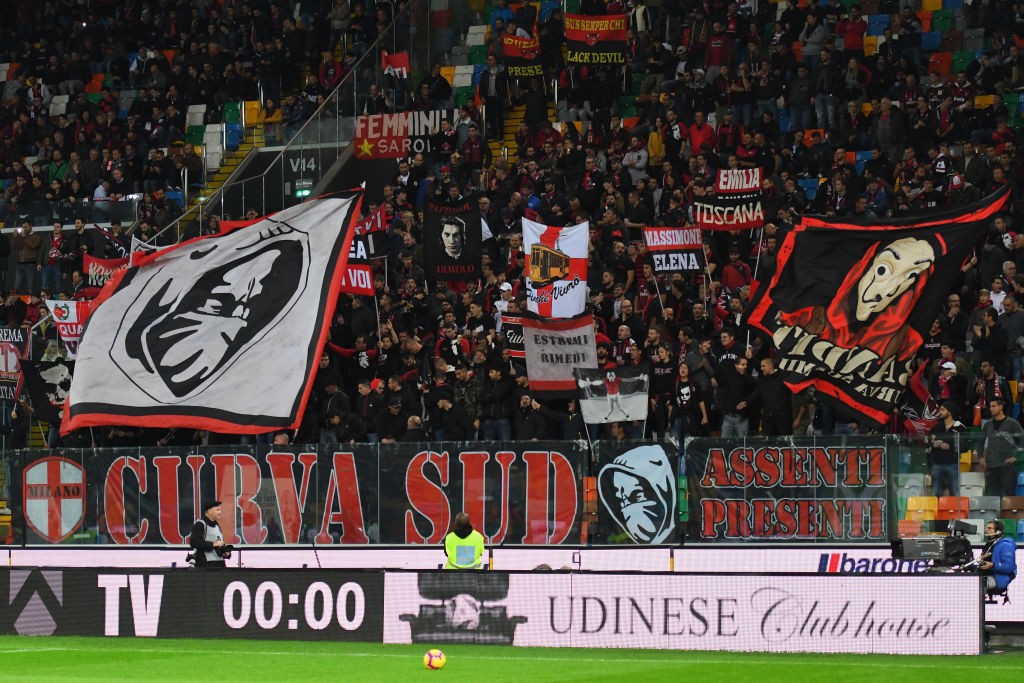 I tifosi del Milan Curva Sud