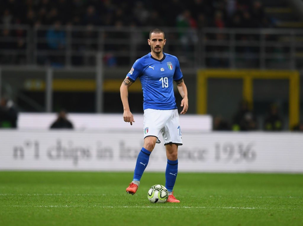Leonardo Bonucci, difensore della Juventus e dell'Italia
