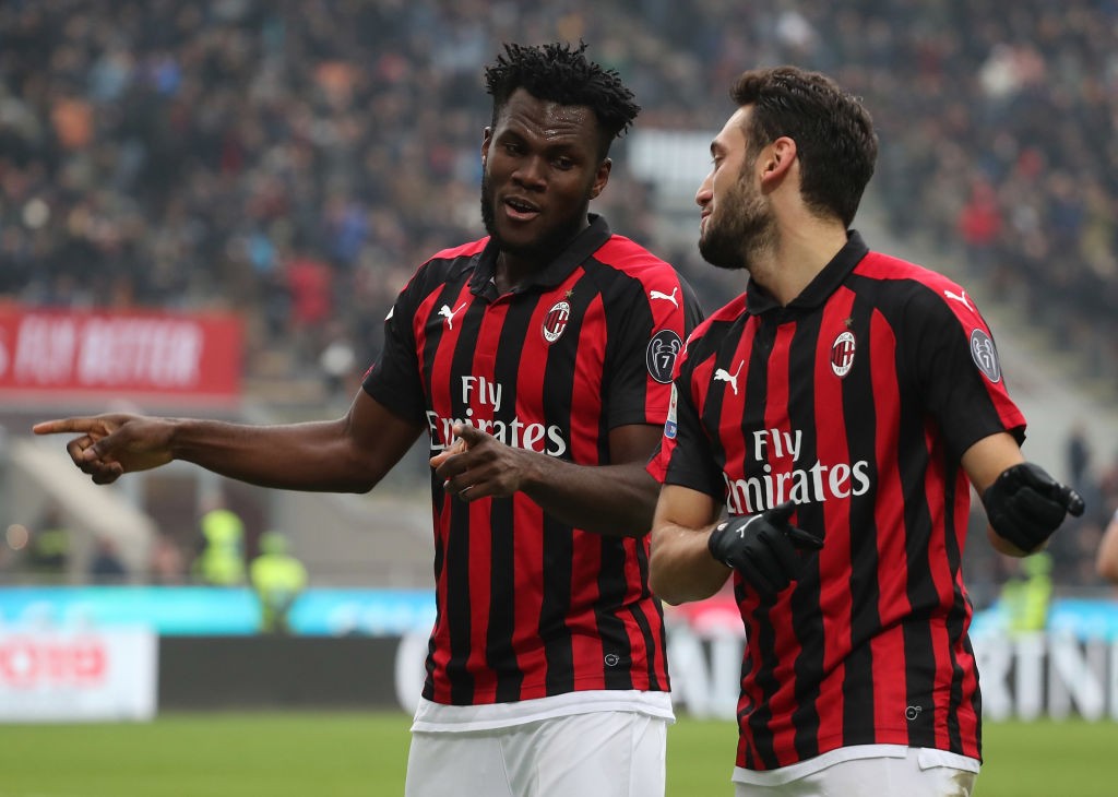 Franck Kessie e Hakan Calhanoglu, giocatori del Milan