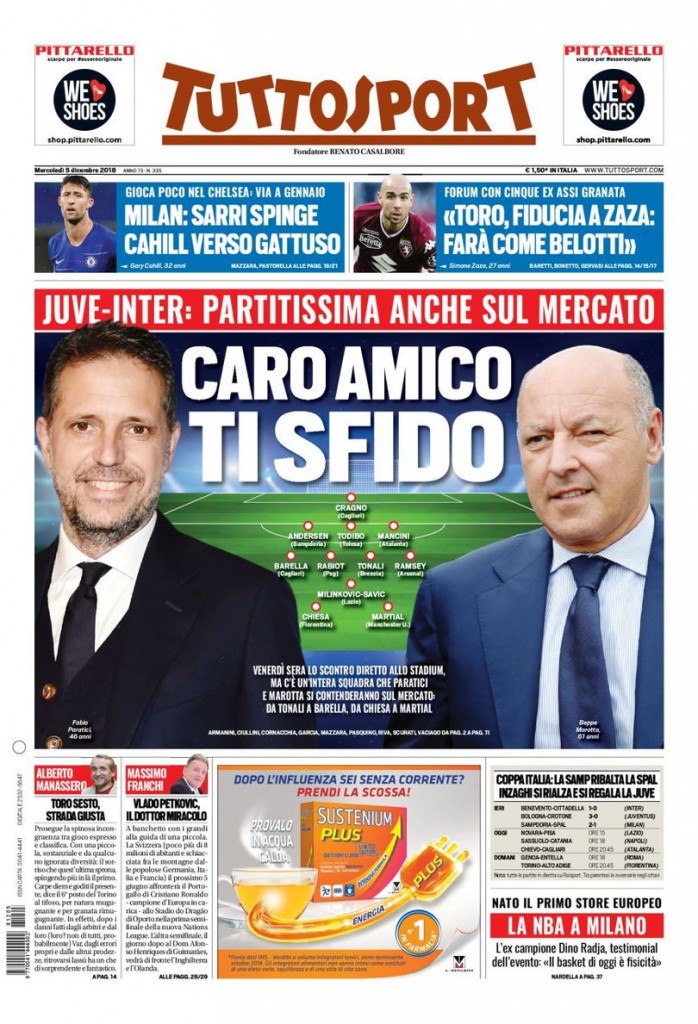 Tuttosport 5 dicembre 2018
