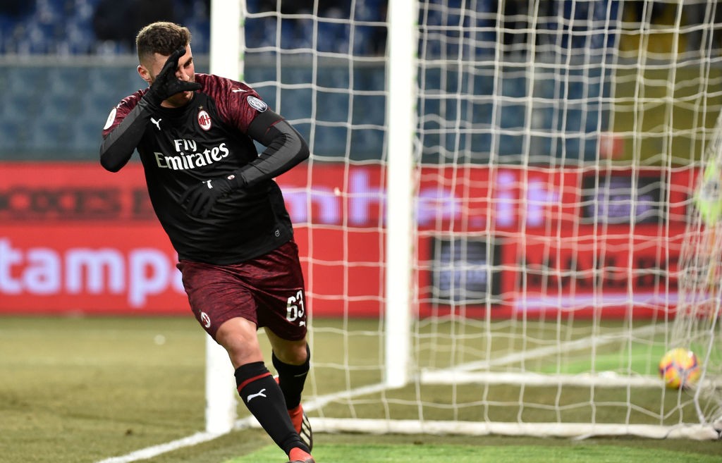 L'esultanza di Patrick Cutrone