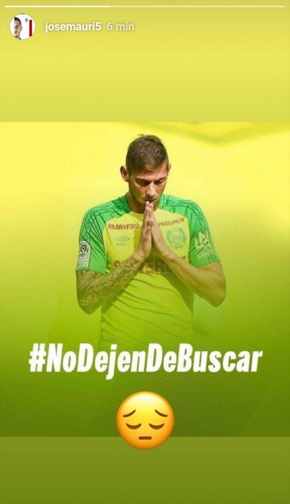 José Mauri messaggio per Emiliano Sala