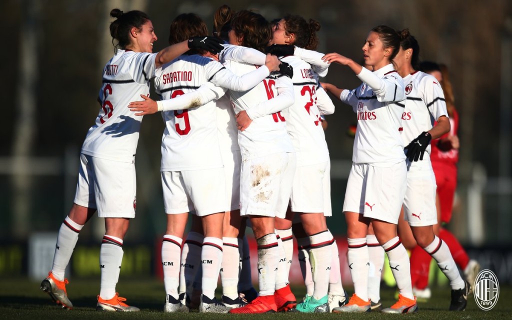 Milan Femminile-Pink Bari 6-0