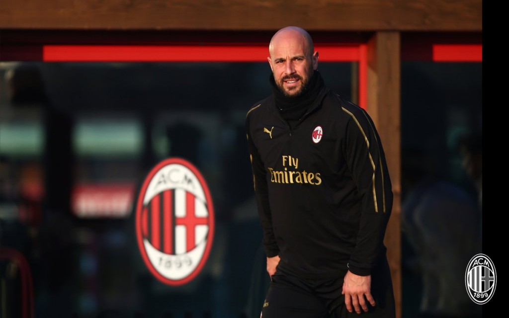 Pepe Reina a Milanello, @acmilan