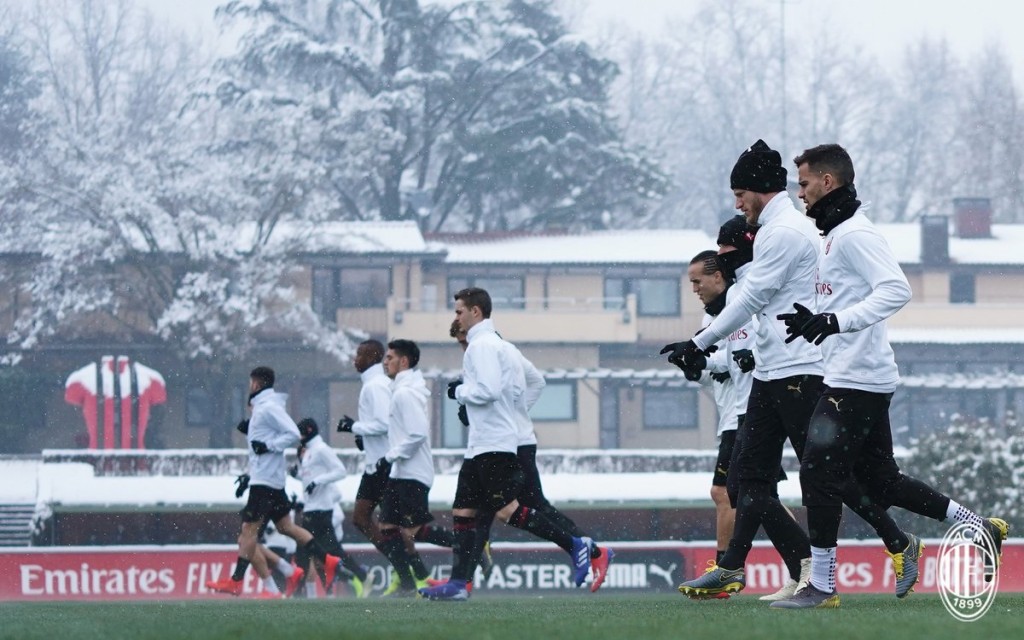 Allenamento con la neve