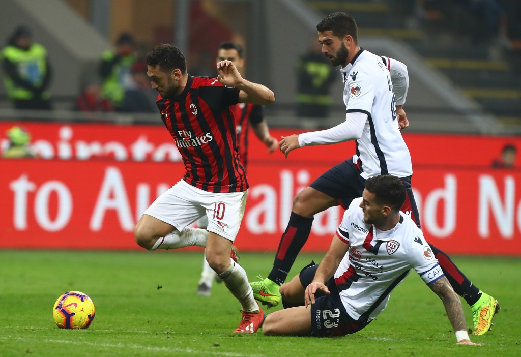 Hakan Calhanoglu, Milan-Cagliari, Getty Images